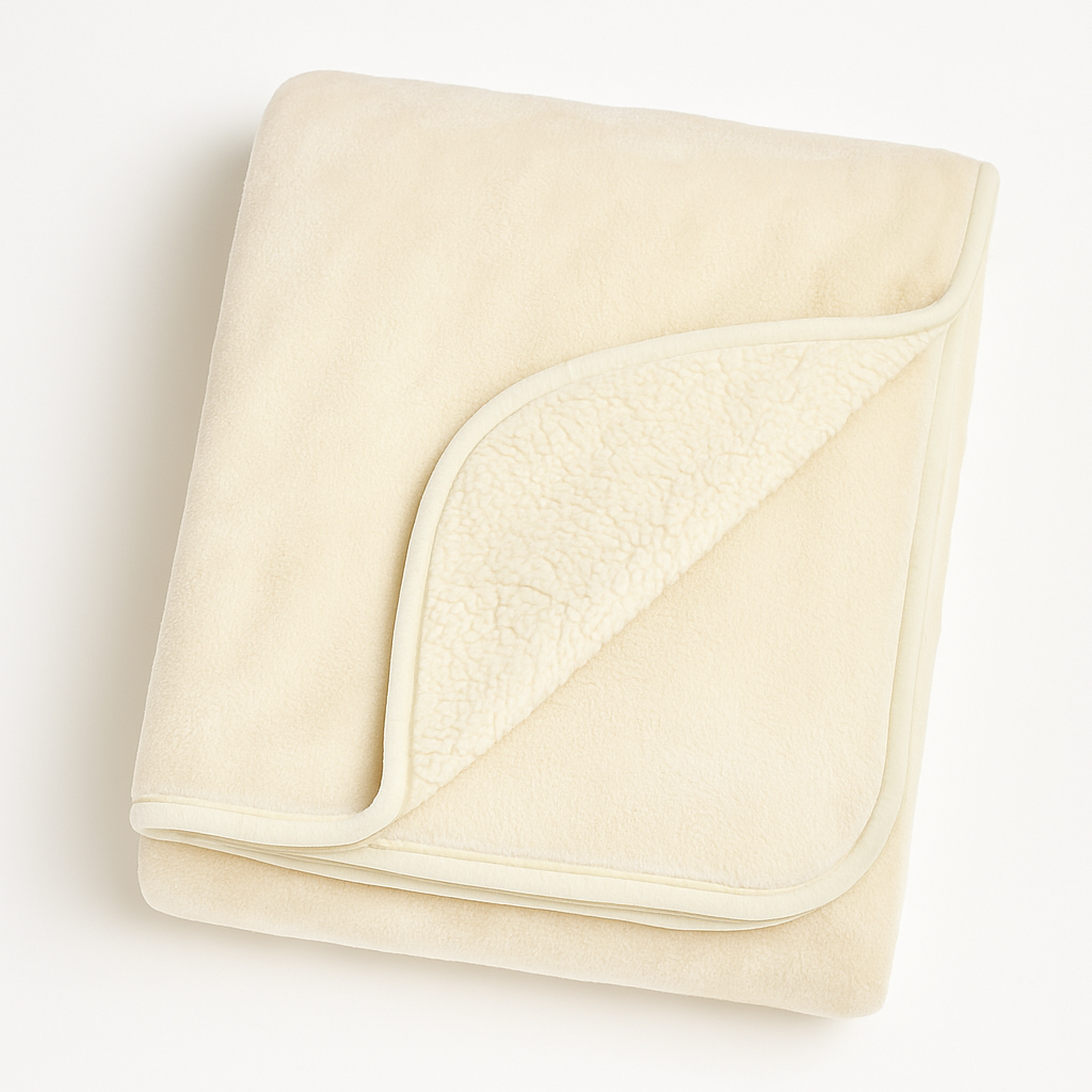 Plush Sherpa Blanket - Cream