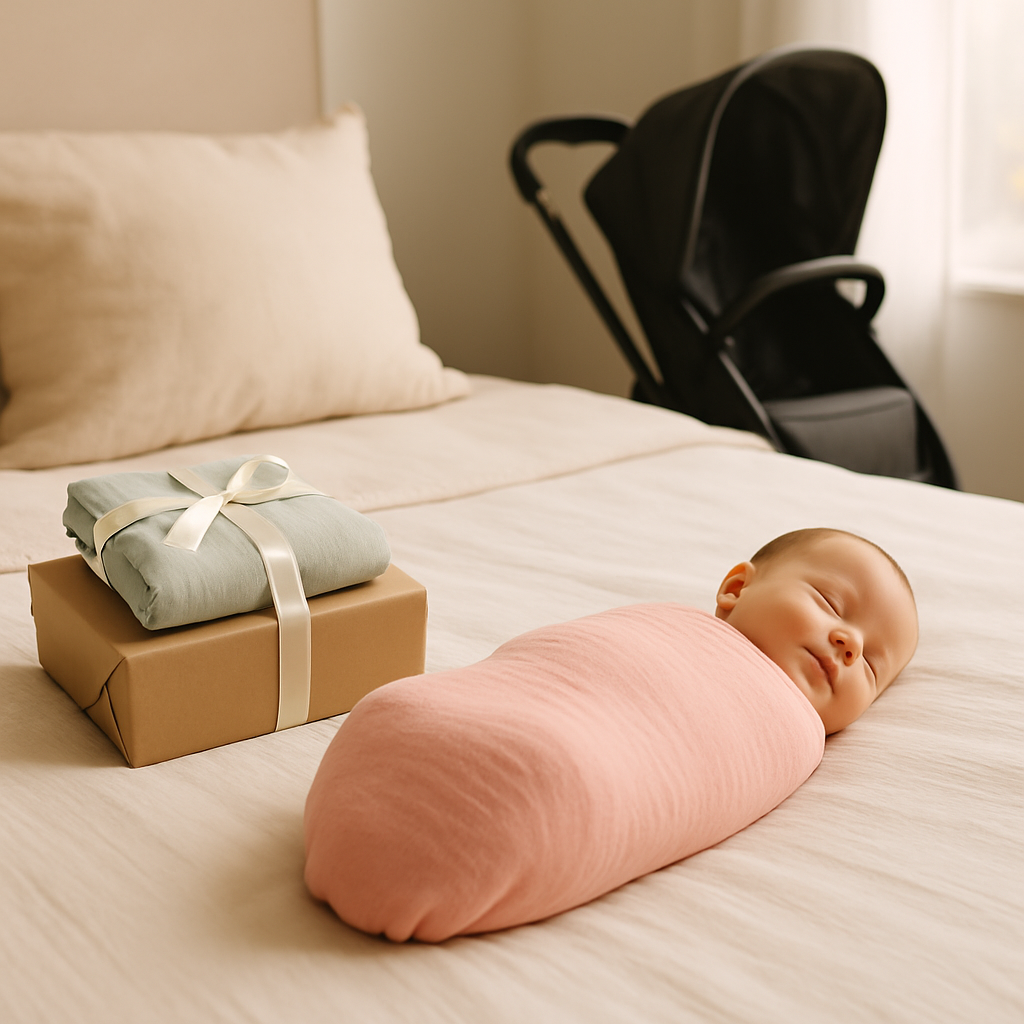 Muslin Swaddle Blankets - Pink and Sunshine (2 Pack)