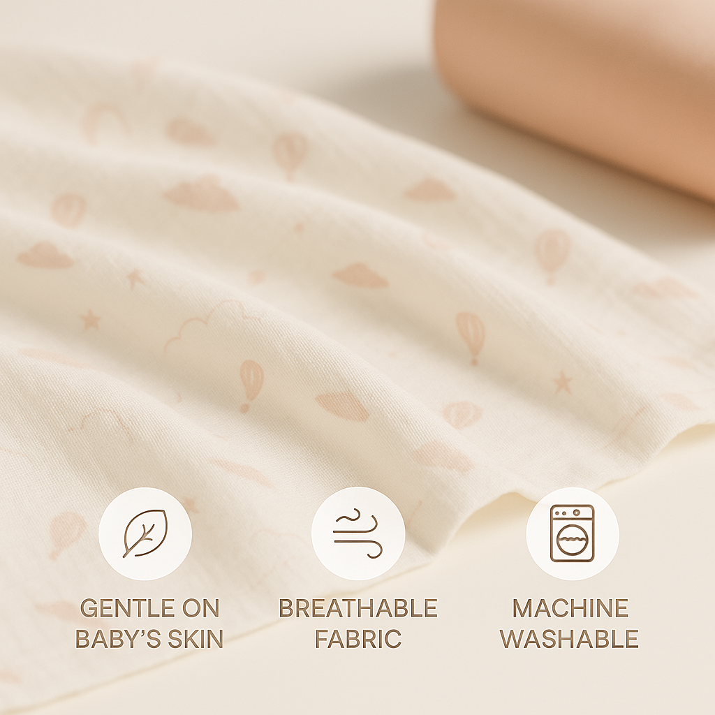 Muslin Swaddle Blankets - Pink Sky (2 Pack)