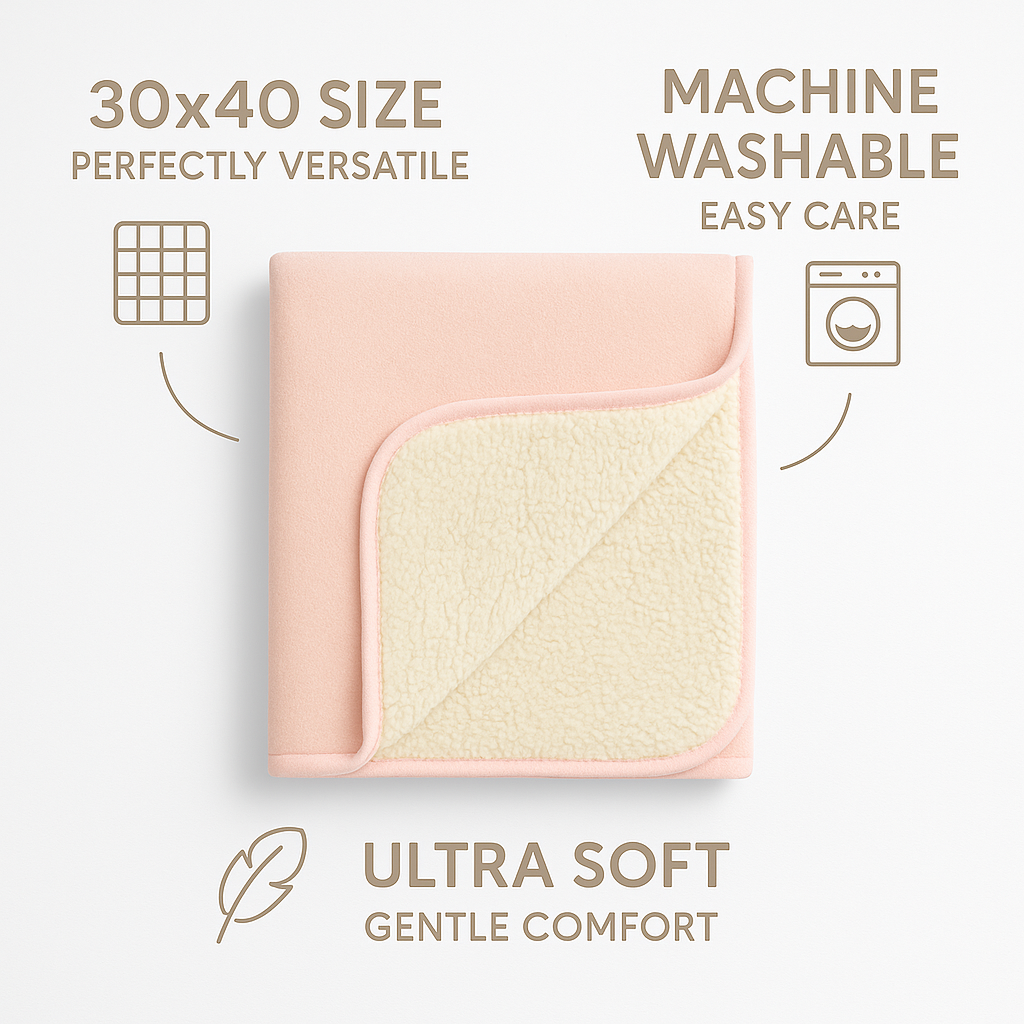 Plush Sherpa Blanket - Pink