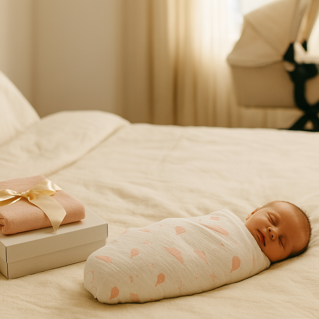 Muslin Swaddle Blankets - Pink Sky (2 Pack)