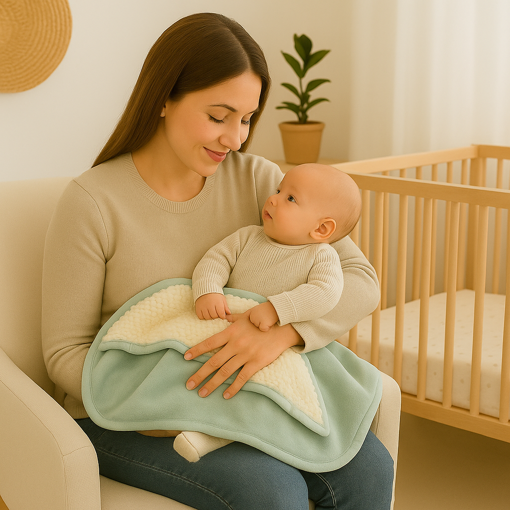 Plush Sherpa Blanket - Green Mist