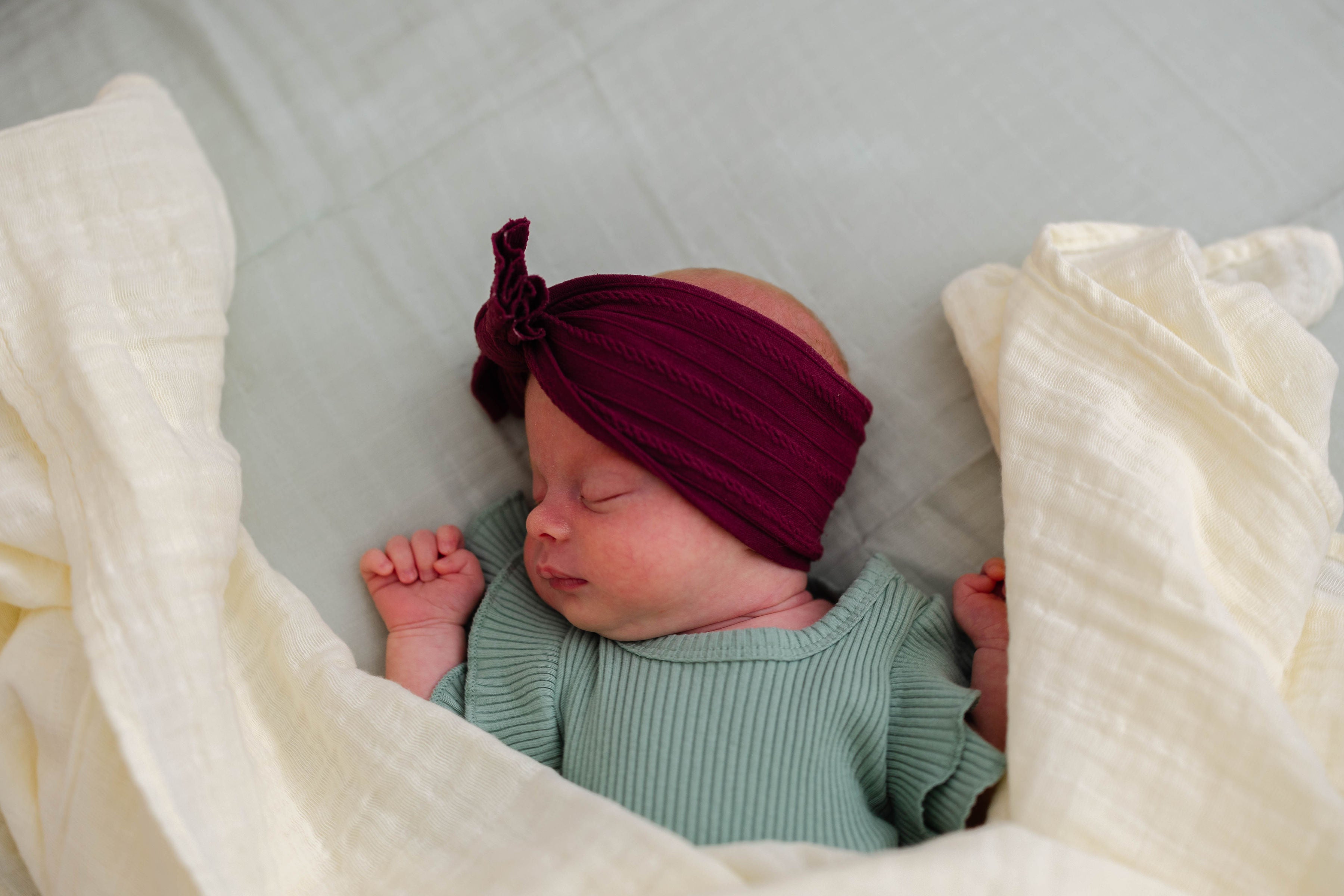 Muslin Swaddle Blankets - Sage and Sunshine (2 Pack)