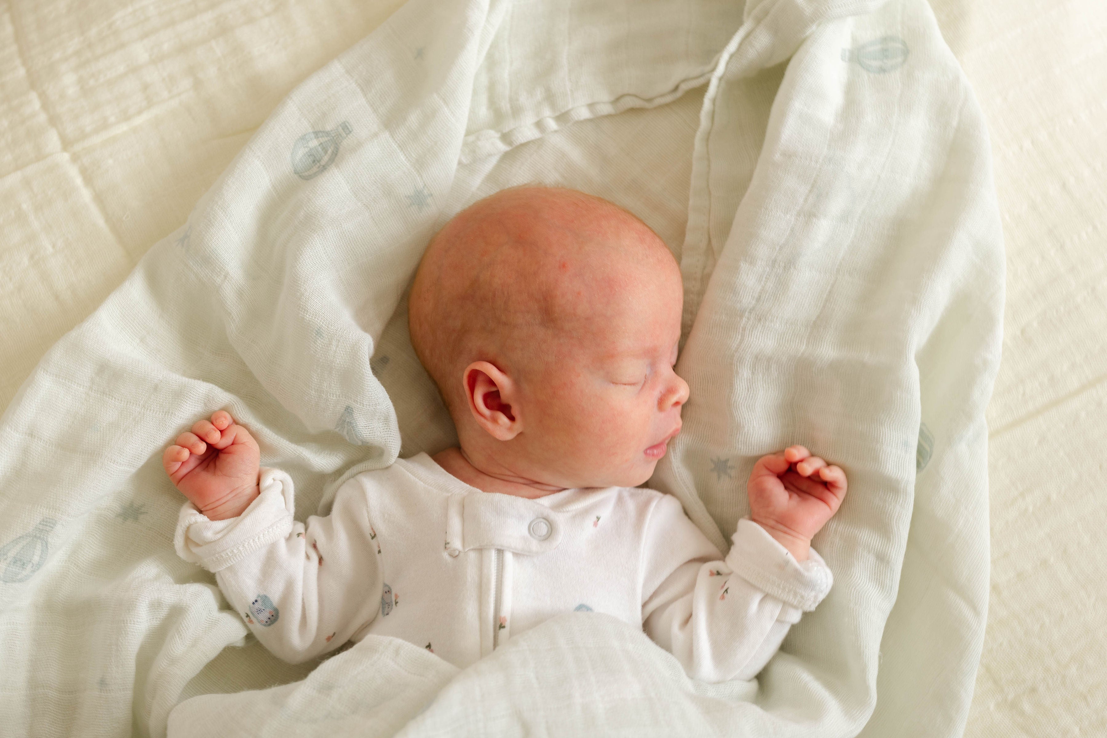 Muslin Swaddle Blankets - Blue Sky (2 Pack)