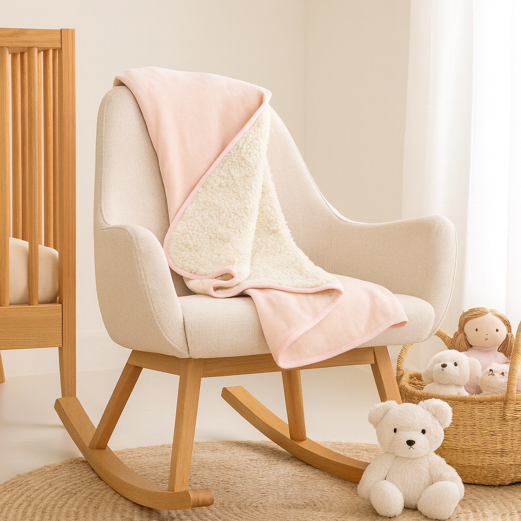 Plush Sherpa Blanket - Pink