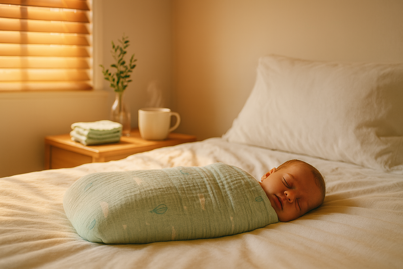 Muslin Swaddle Blankets - Blue Sky (2 Pack)