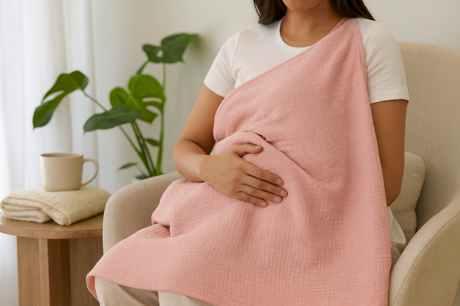 Muslin Swaddle Blankets - Pink and Sunshine (2 Pack)