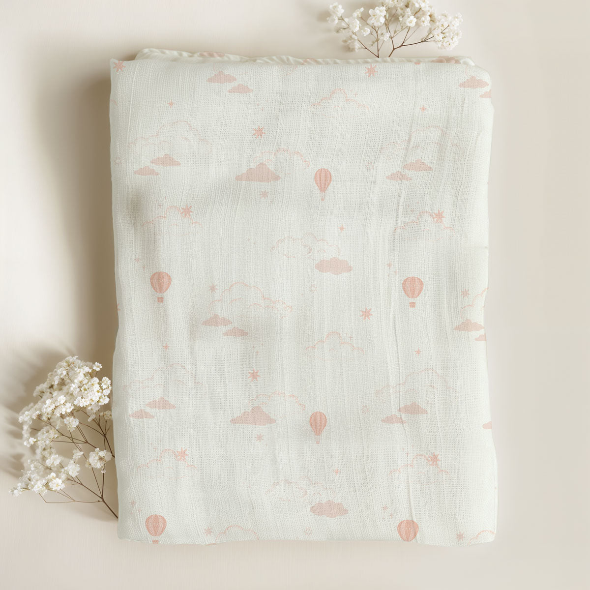 Muslin Swaddle Blankets - Pink Sky (2 Pack)